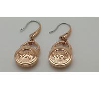 New-Michael Kors Rosa Color Oro Mk Imbottitura Blocco Orecchini a Goccia MKJ2959