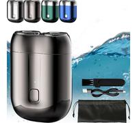 New Model Mini Dual-Head Electric Shaver,Mini Portable Electric Shaver,2025 New Model Mini Dual-Head Electric Shaver,Dual Head Electric Razor,Mini Shavers for Men (Gray)