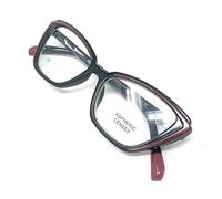 New Model Occhiali da Lettura Vintage ultima moda Donna "MAD", Visione Chiara (+3.00, Nero - Rosso)