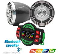 New Motorcycle Bluetooth Audio Sound MP3 FM Radio Stereo Speakers Waterproof