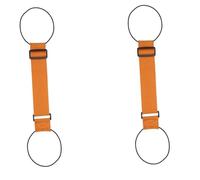 New Multi Use Strong Adjustable Luggage Connector Straps, Heavy Duty Luggage Straps, Flexible and Adjustable, Luggage Essentials, Strap Elastic Rope,Adjustable Buckle (orange 2PC)