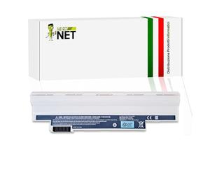 new net - Batteria AL10B31 Compatibile con Acer Aspire One D257, D257E, D260, D270, Happy, Happy2 [10.8-11.1V - 58Wh - 5200mAh - Bianca]