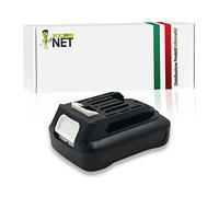 New Net - Batteria compatibile con Makita BL1015 BL1041B BL1040B-2 BL1040 BL1021B BL1020B-2 BL1020 BL1015B-2 632F39-7 197402-0 197394-3 [ Li-ion 10.8V 1500mAh ]