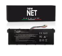 new net - Batteria Premium AC14B8K Compatibile con Acer TravelMate B1 B115-M, B115-MP, B116-M, B116-MP, B117-M, B117-MP [Celle altissima qualità 15.2-15.4V - 62Wh - 4000mAh]