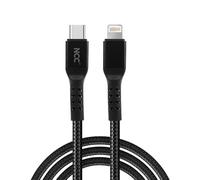 new net - Cavo USB C Lightning rivistetio in robusto nylon intrecciato nero, compatibile con iPad 9.7, 10.2, 10.5, 12.9, Air, mini, Pro, Wi-Fi, 2015-2021 [Ricarica PD 27W - 480Mbps - 1 metro]