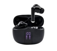 new net Cuffie auricolari NCC S56 compatibile con Motorola, wireless con tecnologia ENC clear calls per chiamate nitide, Bluetooth 5.3, ricarica rapida USB-C, design ergonomico e leggero, black