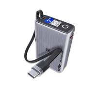 New Net - Power Bank 65W con cavo USB-C PD integrato + USB-C PD + USB-A QC compatibile con Microsoft Surface Book 3 13.5"(no GPU Nvidia) [20000mAh 77Wh]