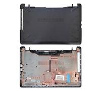 new net - Scocca Bottom Cover Inferiore Chassis Case Compatibile con HP 250 G6, 255 G6, 258 G6, 256 G6 - con Porta VGA, Das Dark Ash Silver (Argento Cenere Scuro)