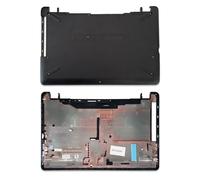 new net - Scocca Inferiore Cover Bottom Case Chassis Compatibile con Notebook HP 15-BS606TX, 15-BS607TX, 15-BS608TU, 15-BS608TX, 15-BS609TU, Senza Porta VGA, Colore: Jet Black (Nero)