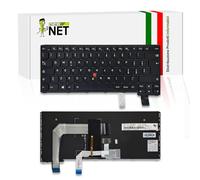 new net - Tastiera Compatibile con Lenovo ThikPad Yoga 14 (Type 20DM, 20DN), 460 (Type 20EL, 20EM), P40 (Type 20GQ, 20GR) [Frame Nero - Trackpoint - Retroilluminata - Layout ITA]