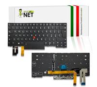 new net - Tastiera Compatibile con Notebook 01YP297, 01YP377, 01YP537, 01YP457 [Frame Nero - Trackpoint - Retroilluminata - Italiana]