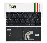 new net - Tastiera Compatibile con Notebook HP HPM18C36I0J920, L40740-061, BHSXN3ALKF3FGD [Senza Frame - Colore Tasti Nero - Retroilluminata - Italiana]
