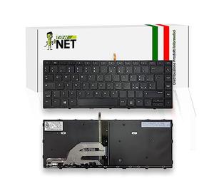 new net - Tastiera Compatibile con Notebook HP ProBook 430 G5 3AB03UP 3VK30ESR 2SY31EA 3QM65EA 4PB56US 2XY96EA 3BZ83EA 4BE00ES 3YE82UPR 2SY26EA [Frame Nero - Retroilluminata - Layout ITA]