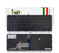 new net - Tastiera Compatibile con Notebook HP ProBook 640 G2 1BB58US 1HE30US 1QW11US 3EL90US 4TA54U8 V6D42AA W3Q19US W7T68EC X1V30UP X9M31US [Frame Nero - Retroilluminata - Layout ITA]