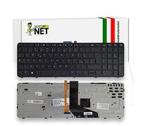 new net - Tastiera Compatibile con Notebook HP ZBook 15 G4P26USR F9Y04UPR E9X20AWR F0U61ET F2G02AA F3K98PA F7N78UP G0G93US G4Y93EC G9G95UP G7H63USR [Frame Nero - Trackpoint - Layout ITA]