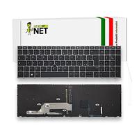 new net - Tastiera Compatibile con Notebook HP ZBook 17 G6 9FQ48UP 9GA64UP 9GB32UC 9GD86EP 9GE04EP 9JB98EC 9JG78UP 9JR91UP [Frame Grigio Scuro - Trackpoint - Retroilluminata - Layout ITA]