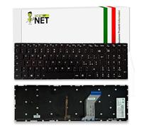 new net - Tastiera Compatibile con Notebook Lenovo 9Z.N8RBN.L1N, NSK-BFLBN, PK130ZF1A17, SBN20H54537, T6YB-Nod [Senza Frame - Colore Tasti Nero - Retroilluminata - Layout ITA]