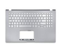 new net - Top case Palmrest con tastiera compatibile con ASUS M509DJ, M509DL, D509, D509B, D509BA, D509D, D509DA, D509DJ [Frame Argento - senza touchpad - Layout ITA]
