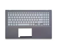 new net - Top Case Palmrest con Tastiera Compatibile con ASUS Vivobook S15 X531F, X531FA, X531FL, S531F, S531FA, S531FL [Frame Grigio - Retroilluminata - Senza touchpad - Layout ITA]