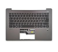 new net - Top Case Palmrest con Tastiera Compatibile con Lenovo 5CB0S17227 [Frame Grigio - Retroilluminata - Senza touchpad - Italiana]