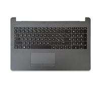 new net - Top Case Palmrest con Tastiera Compatibile con Notebook HP 15-BS047NL, 15-BS048NL, 15-BS051NL, 15-BS049NL, 15-BS054NL, 15-BS053NL [Colore Dark Ash Silver - con touchpad - Italiana]