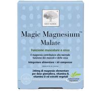New Nordic Magic Magnesium Malate, 60 Compresse - Integratore di Magnesio