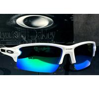 NEW Oakley FLAK 2.0 Bianco Occhiali Sport Polarizzati Galaxy JADE 9188