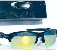 NEW Oakley FLAK 2.0 Nero con Lenti Polarizzate FIRE Galaxy Set 2 Lenti 9188