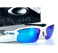 NEW Oakley FLAK 2.0 S SMALL Occhiali Da Sole White Prizm Sapphire Blue 9511-02