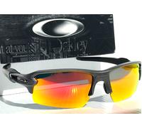 NEW Oakley FLAK 2.0 Steel Grey Occhiali da Sole Polarizzati Galaxy Ruby 9188