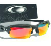 NEW Oakley Flak 2.0 Sunglasses Sport Black CAMO Lenti Polarizzate Ruby 9188