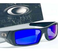 NEW Oakley GASCAN Opaco Nero Occhiali da Sole 9014 Polarizzati Galaxy Blue