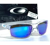 NEW Oakley GIBSTON XL Occhiali da Sole Crystal Clear PRIZM Polarizzati Sapphire