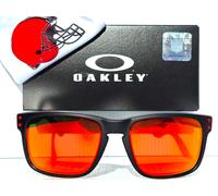 NEW Oakley Holbrook NFL Cleveland BROWNS Galaxy Ruby Polarized Occhiali 9102-Q9