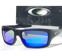 NEW Oakley TURBINE Occhiali Da Sole Nero Opaco Polarizzati Galaxy Blu 9263