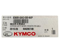 NEW OEM KYMCO Cover left body (white pearl) XCITING 500