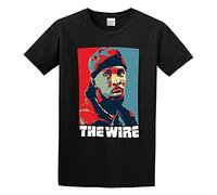 New Omar Little *The Wire TV Show Graphic Tee Printed Top Shirt Mens T-Shirt Black S