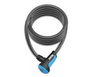 New OnGuard Neon Coil Cable Lock 180 x 10mm 4 Colours (Blue)