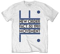 New Order 'Movement' (Bianco) T-Shirt - NUOVO E UFFICIALE