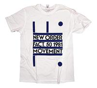 New Order T Shirt - Cover 100% Ufficiale Bianco bianco XL