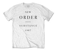 New Order - T-Shirt # L Unisex White # Substance