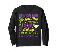New Orleans Girls Trip 2026 Bachelor Besties Party Matching Maglia a Manica