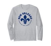 New Orleans Good Times Fleur-de-Lis Maglia a Manica
