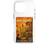 New Orleans Louisiana - Poster da viaggio vintage stile Custodia per iPhone 16 Pro