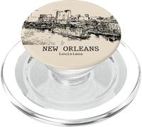 New Orleans, Louisiana, vendemmia, orizzonte, disegno PopSockets PopGrip per MagSafe