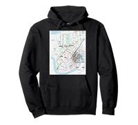 New Orleans Transit System Travel Art USA Felpa con Cappuccio