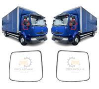 NEW Per Renault Midlum 2006-2013 Coppia Vetro Specchio Ampio Riscaldato