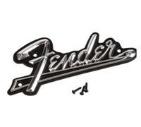 New Placca Amplificatore Logo Fender IN Metallo - 0994093000 BLACKFACE