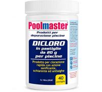 New Plast 0530, Dicloro Multifunzione Pastiglie 20gr 40pz per Piscina (2pz)