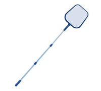 New Plast 0863 - Retino con manico telescopio per Piscina, in alluminio, 27x70x12 cm